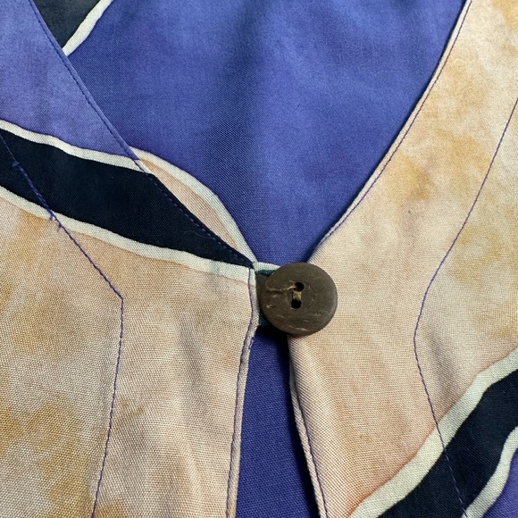 Long Batik Vest or Duster ~ M - Picture 6 of 8